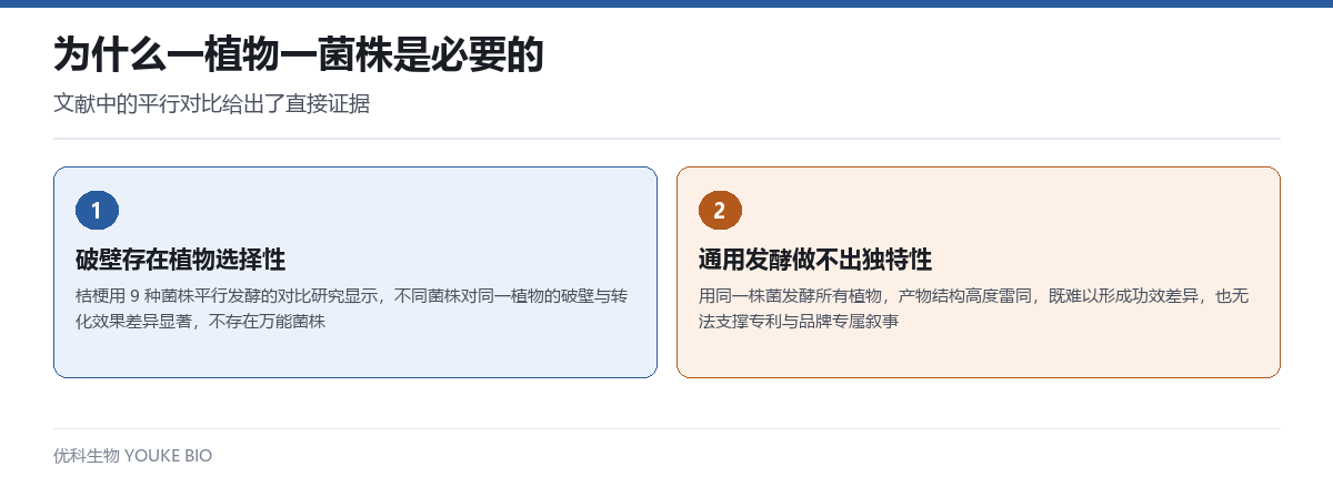 一植物一菌株的必要性:桔梗九菌株平行对比显示破壁存在植物选择性