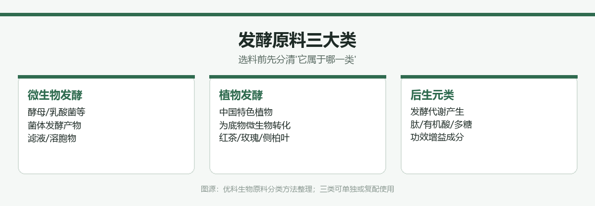发酵原料三大类示意图