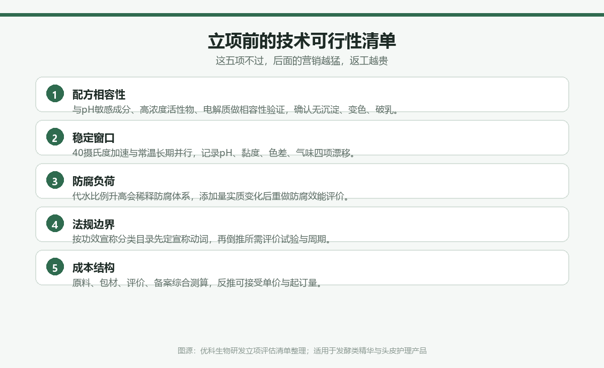 立项前技术可行性五项清单